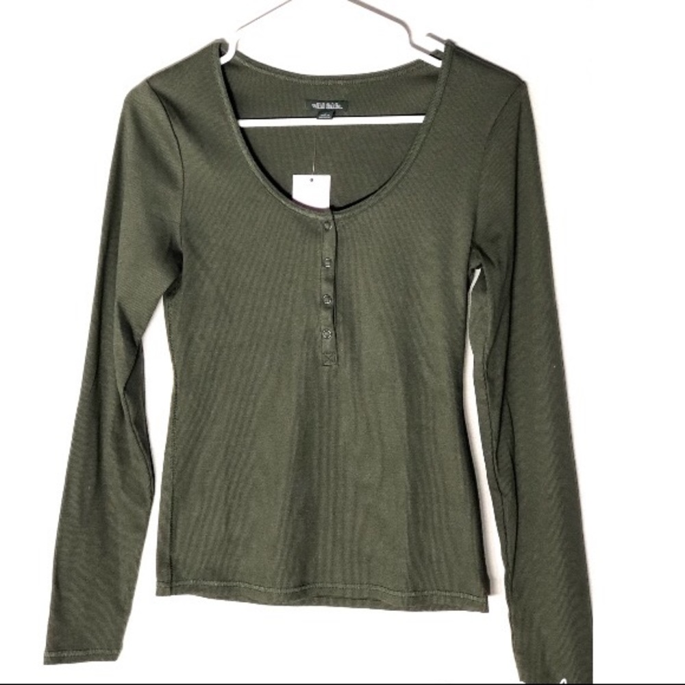Army Green Long sleeve with buttons
